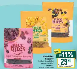 Billa Nice Bites Rozinky 200 g nabídka