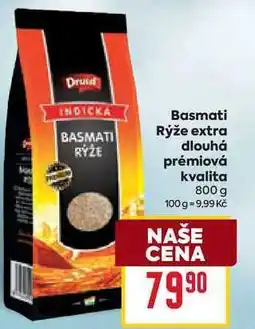 Billa Basmati Rýže extra dlouhá prémiová kvalita 800 g nabídka