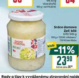 Billa Srdce domova Zelí bílé 670/340 g nabídka
