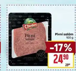 Billa Pivní salám 100 g nabídka