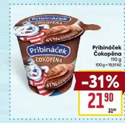 Billa Pribináček Čokopěna 110 g nabídka