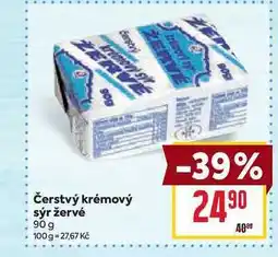 Billa Čerstvý krémový sýr žervé 90 g nabídka