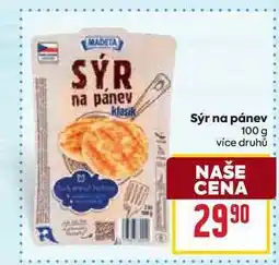 Billa Sýr na pánev 100 g nabídka