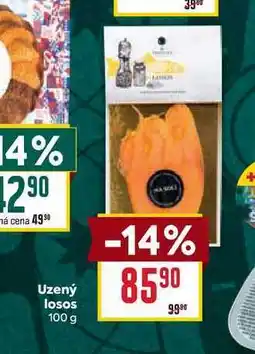 Billa Uzený losos 100 g nabídka