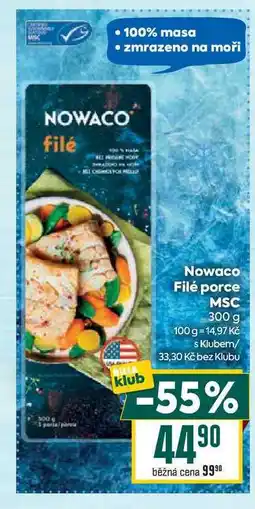 Billa Nowaco Filé porce MSC 300 g nabídka