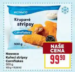 Billa Nowaco Kuřecí stripsy Cornflakes 500 g nabídka