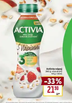 Billa Activia nápoj 280 g nabídka