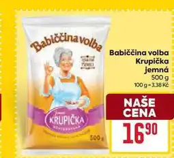 Billa Babiččina volba Krupička jemná 500 g nabídka