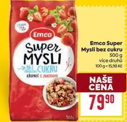 Billa Emco Super Mysli bez cukru 500 g nabídka