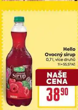Billa Hello Ovocný sirup 0,7l nabídka