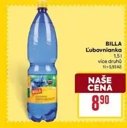 Billa BILLA Ľubovnianka 1,5l nabídka