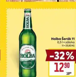 Billa Holba šerák 11 0,5l nabídka