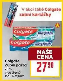 Billa Colgate Zubní pasta 75 ml nabídka