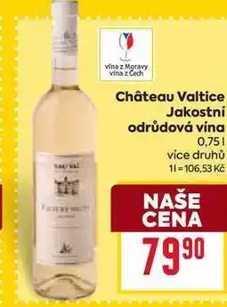 Billa Château Valtice Jakostní odrůdová vína 0,75l nabídka