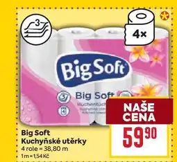 Billa Big Soft Kuchyňské utěrky 4 role nabídka