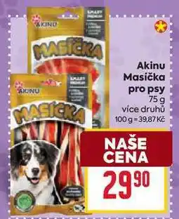 Billa Akinu Masička pro psy 75 g nabídka