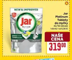 Billa Jar Platinum Tablety do myčky 42/50 dávek nabídka