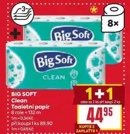Billa BIG SOFT Clean Toaletní papír 8 role nabídka