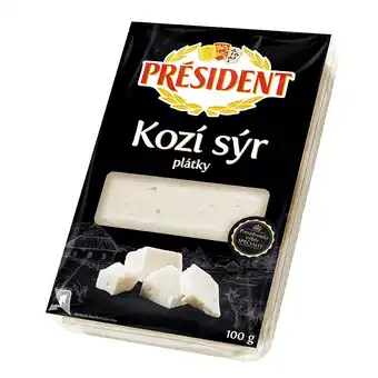 Président kozí sýr plátky 100g