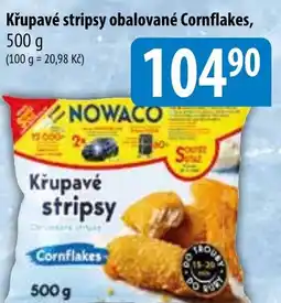 Bala NOWACO Křupavé stripsy obalované Cornflakes nabídka
