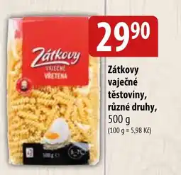 Bala Zátkovy vaječné těstoviny nabídka