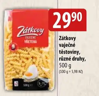 Bala Zátkovy vaječné těstoviny nabídka