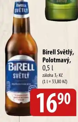 Bala Birell Světlý, Polotmavý nabídka
