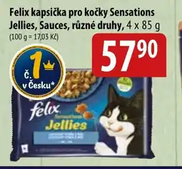 Bala Felix kapsička pro kočky Sensations Jellies, Sauces nabídka