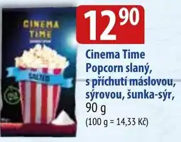 Bala Cinema Time Popcorn slaný, s příchutí máslovou, sýrovou, šunka-sýr nabídka
