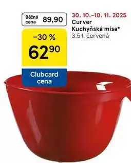 Tesco Curver Kuchyňská mísa, 3.5 l, červená nabídka