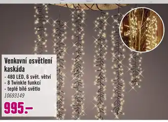 Venkovní osvětlení kaskáda