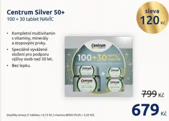Benu CENTRUM Silver 50+ nabídka