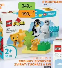 Dráčik LEGO Duplo rodinky divokých zvířat: tučňáci a lvi nabídka