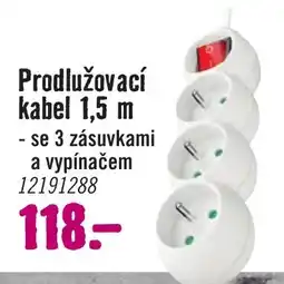 Hornbach Prodlužovací kabel nabídka