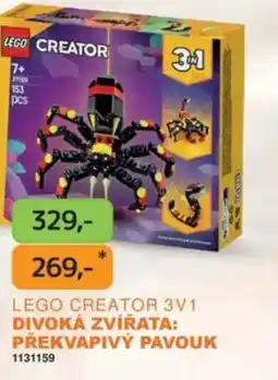 Dráčik LEGO Creator 3v1 divoká zvířata: překvapivý pavouk nabídka