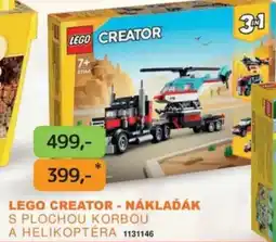 Dráčik LEGO Creator - náklaďák s plochou korbou a helikoptéra nabídka