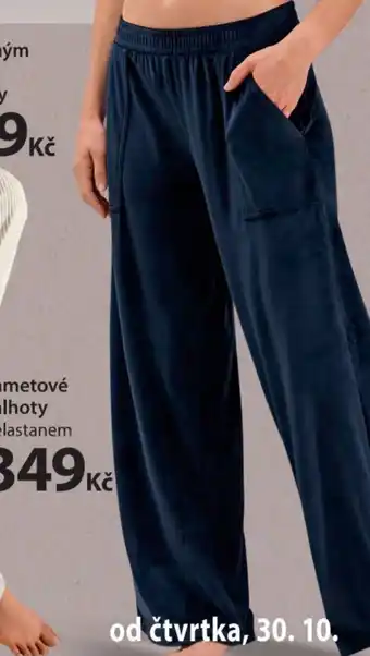 NKD Sametové kalhoty nabídka