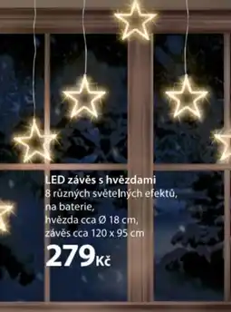 NKD LED závěs s hvězdami nabídka