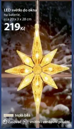 NKD LED světlo do okna nabídka