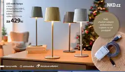NKD LED stolní lampa nabídka