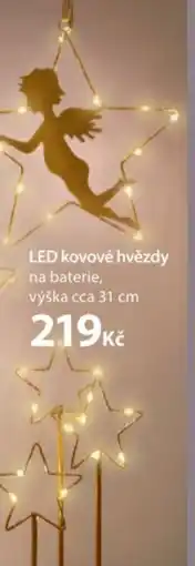 NKD LED kovové hvězdy nabídka