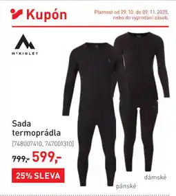 Intersport Sada termoprádla nabídka