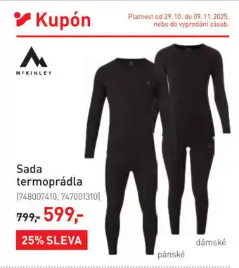 Intersport Sada termoprádla nabídka