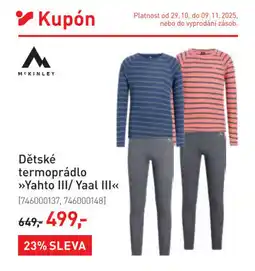 Intersport Dětské termoprádlo Yahto III/ Yaal III nabídka