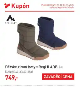 Intersport Dětské zimní boty Regi II AQB J nabídka