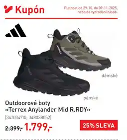 Intersport Outdoorové boty Terrex Anylander Mid R.RDY nabídka