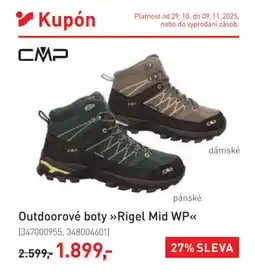 Intersport Outdoorové boty Rigel Mid WP nabídka