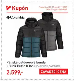 Intersport Pánská outdoorová bunda Buck Butte II Ins nabídka