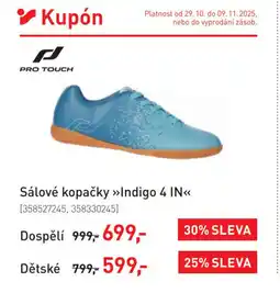 Intersport Sálové kopačky Indigo 4 IN nabídka