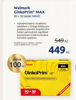 Benu Walmark GinkoPrimⓇ Max nabídka